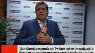 García se defiende en Twitter.