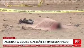 Albañil es hallado muerto a golpes en descampado de Carabayllo. Foto y video: América Noticias