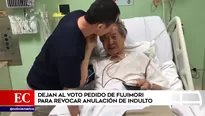 Alberto Fujimori sigue internado en una clínica local. Foto: captura de TV