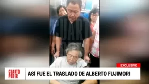 Imágenes del traslado de Alberto Fujimori. Foto: América TV