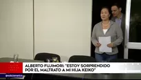 Keiko Fujimori sigue internada en la clínica Centenario.