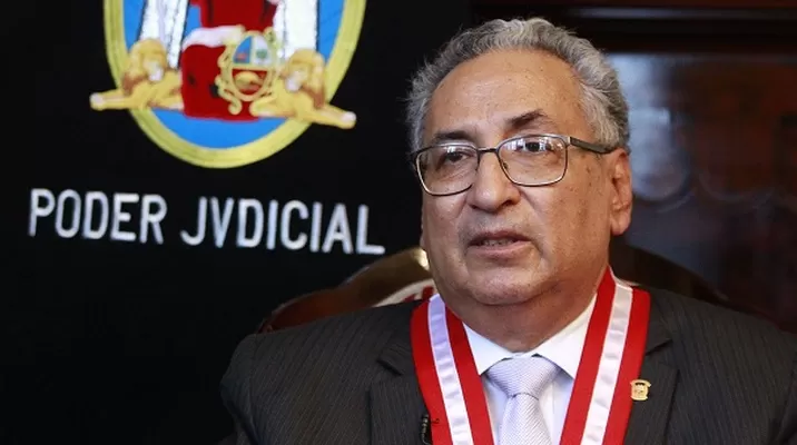 José Luis Lecaros, presidente del Poder Judicial. Foto: Andina José Luis Lecaros, presidente del Poder Judicial. Foto: Andina