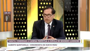 Alberto Quintanilla se pronunció en relación a la reforma judicial que será debatida en el Congreso. Foto: Canal N