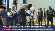 Alcalde de Lima inició obra corredor Metropolitano-Línea 1