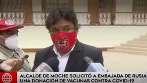 Alcalde de Moche. Foto/Video: América Noticias