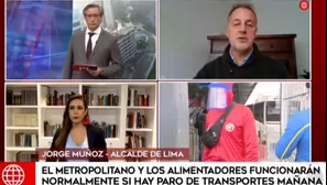 Jorge Muñoz. Alcalde de Lima. Foto-Video: América Noticias