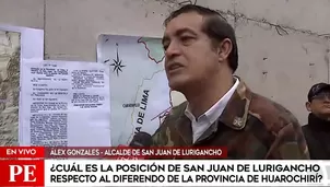 San Juan de Lurigancho y Huarochirí mantienen problemas limítrofes. América Noticias