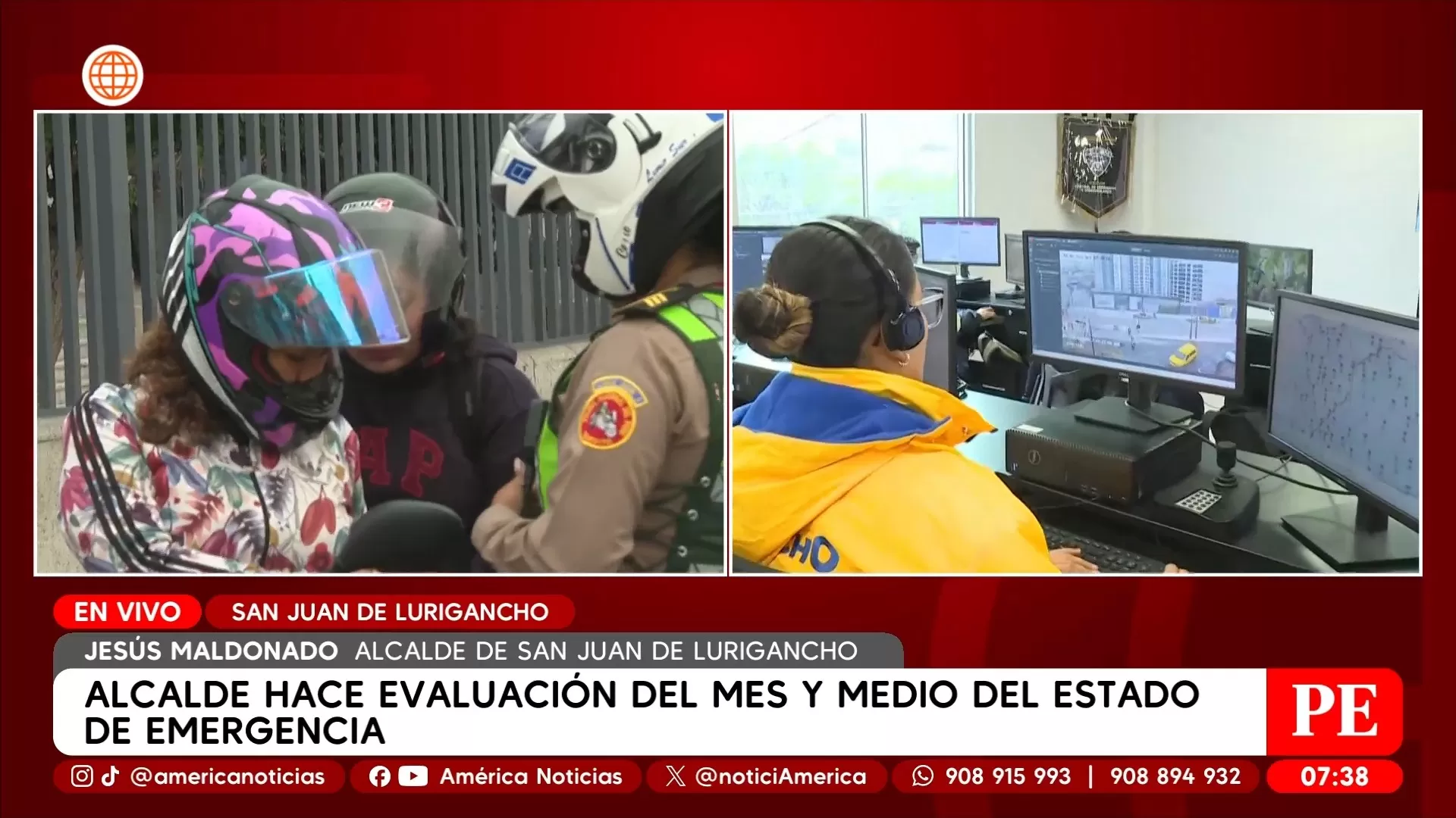 Alcalde de San Juan de Lurigancho sobre estado de emergencia. Foto: América Noticias Alcalde de San Juan de Lurigancho sobre estado de emergencia. Foto: América Noticias