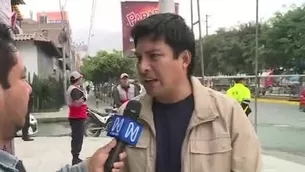 El alcalde denunció ha denunciado la situación de inseguridad y violencia en el distrito. / Video: Canal N