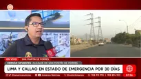 Alcalde de SMP: "Bandas criminales no se combaten con estados de emergencia". Foto y video: América Noticias