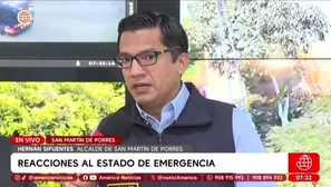Hernán Sifuentes, alcalde de San Martín de Porres. Foto y video: América Noticias