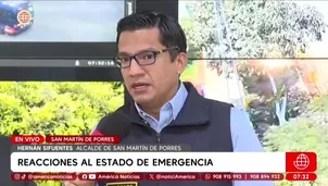 Hernán Sifuentes, alcalde de San Martín de Porres. Foto y video: América Noticias