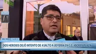 Alcalde de Surco: "Los delincuentes dejaron las cosas que robaron"