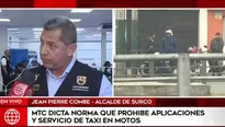 Alcalde de Surco, Jean Pierre Combe. Foto/Video: América Noticias