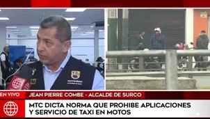 Alcalde de Surco, Jean Pierre Combe. Foto/Video: América Noticias