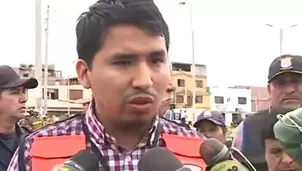 Kevin Iñigo, alcalde de Villa El Salvador. Foto y video: Canal N