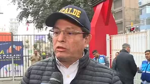 El alcalde de La Victoria, Rubén Cano, participó en la recuperación de espacios en Gamarra. / Video: Canal N