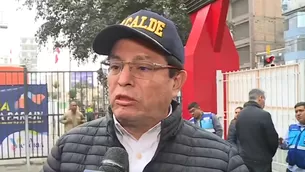 El alcalde de La Victoria, Rubén Cano, participó en la recuperación de espacios en Gamarra. / Video: Canal N