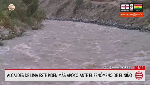 Alcaldes de Lima Este piden apoyo ante el Fenómeno El Niño. Foto: América Noticias Alcaldes de Lima Este piden apoyo ante el Fenómeno El Niño. Foto: América Noticias
