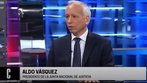 Aldo Vásquez, presidente del JNJ. Foto-Video: Cuarto Poder