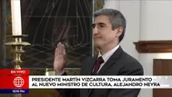 Alejandro Neyra juró como nuevo ministro de Cultura en reemplazo de Sonia Guillén