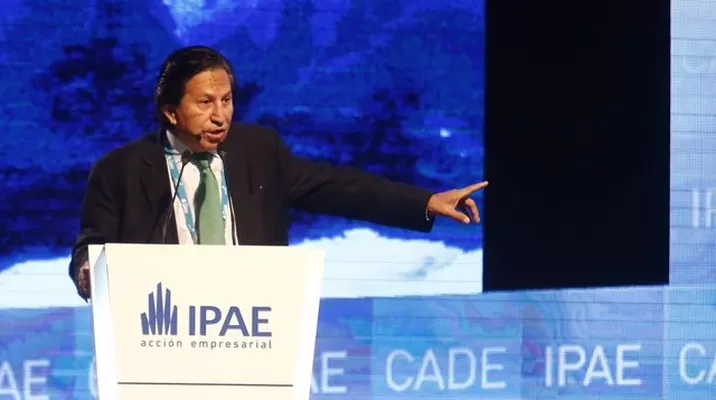 Alejandro Toledo, candidato presidencial en la CADE 2015. Foto: diariocorreo.pe Alejandro Toledo, candidato presidencial en la CADE 2015. Foto: diariocorreo.pe