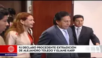 Alejandro Toledo y Eliane Karp. América Noticias