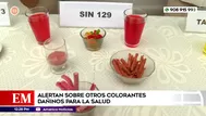 Alertan sobre otros colorantes dañinos para la salud