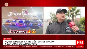 Piques ilegales entre cústers de Ancón y San Juan de Lurigancho. Foto y video: América Noticias 