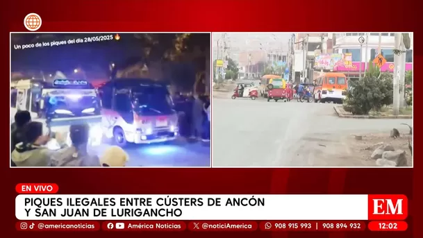 Piques ilegales entre cústers de Ancón y San Juan de Lurigancho. Foto: América Noticias