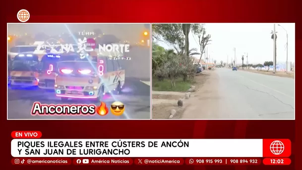 Piques ilegales entre cústers de Ancón y San Juan de Lurigancho. Foto: América Noticias