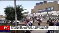 Enfrentamiento entre barristas. América Noticias