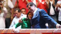 Lourdes Flores y Alan García. Foto: Perú 21