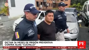 Dictan 36 meses de prisión preventiva contra alias Cuchillo. Foto y video: América Noticias