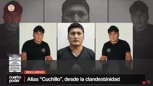 Alias 'Cuchillo', desde la clandestinidad. Video: Canal N