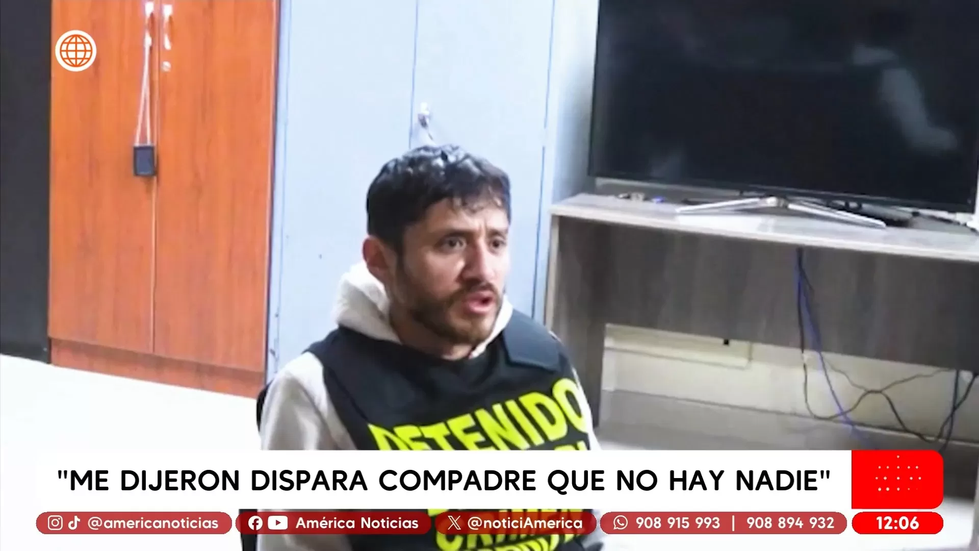 Alias El italiano confesó ser autor del crimen contra cantante Paul Flores. Foto: América Noticias Alias El italiano confesó ser autor del crimen contra cantante Paul Flores. Foto: América Noticias