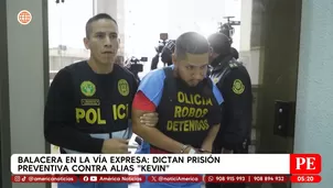 Balacera en Vía Expresa: Dictan prisión preventiva contra alias Kevin. Foto y video: América Noticias