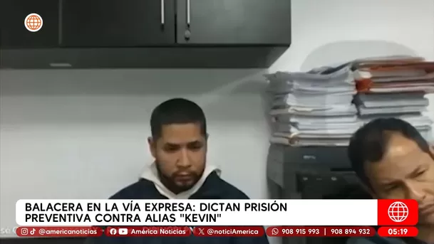 Balacera en Vía Expresa: Dictan prisión preventiva contra alias Kevin. Foto: América Noticias