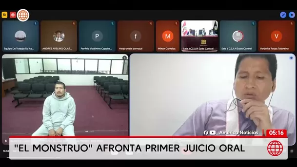 Alias El monstruo afronta primer juicio oral. Foto: Unidad de investigación