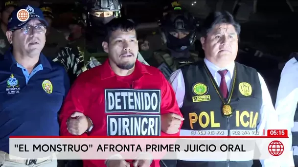 Alias El monstruo afronta primer juicio oral. Foto: Unidad de investigación