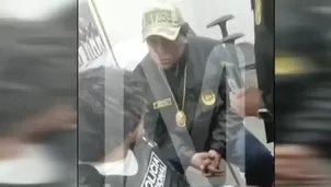 Habla el monstruo para la policia peruana. Foto y video: Canal N 