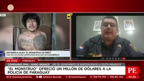 Alias “El Monstruo”, intentó ofrecer un soborno de un millón de dólares a la policía de Paraguay. Foto y video: AN
