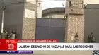 Alistan despacho de vacunas para las regiones