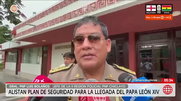 Alistan plan de seguridad por la llegada del Papa León XIV. Foto: América Noticias