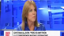 La titular del Ministerio de Relaciones Exteriores, Cayetana Aljovín