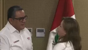 Dina Boluarte brindó su respaldo rotundo y público al ministro del Interior, Juan José Santiváñez. / Video: Canal N