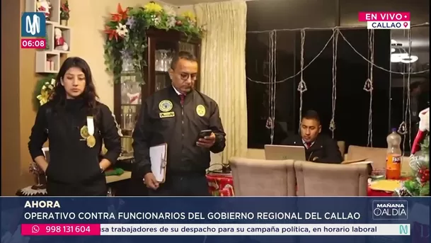 Allanan casa del gobernador del Callao Ciro Castillo Rojo por corrupción. Foto: Canal N Allanan casa del gobernador del Callao Ciro Castillo Rojo por corrupción. Foto: Canal N
