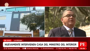 Allanan por segunda vez vivienda del ministro Juan José Santiváñez. Foto y video: América Noticias