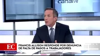 Francis Allison, exalcalde de Magdalena. Foto y video: América Noticias