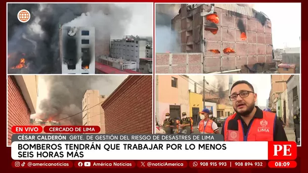 Municipalidad de Lima confirma que almacén incendiado no tenía licencia. Foto: América Noticias Municipalidad de Lima confirma que almacén incendiado no tenía licencia. Foto: América Noticias